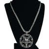 Baphomet Silver Franco Chain 36" Neckalce