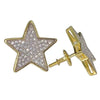 Big Star 14k Gold Plated 925 Silver Two-Tone Earrings 18MM