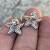 Big Star 925 Sterling Silver CZ Earrings 18MM