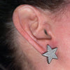 Big Star 925 Sterling Silver CZ Earrings 18MM