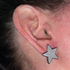 Big Star 925 Sterling Silver CZ Earrings 18MM