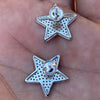 Big Star 925 Sterling Silver CZ Micro Pave Earrings 18MM