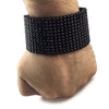Black 12 Row Iced Pharaoh Bracelet 9"
