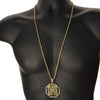 Black Lives Matter Octagon Gold Finish Rope Chain 30"