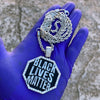 Black Lives Matter Silver Tone Octagon Rope Chain 30"