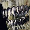 Black Plated Shark Teeth Grillz Set