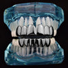 Black Plated Teeth Plain Teeth Grillz Set