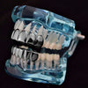 Black Plated Teeth Plain Teeth Grillz Set