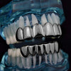 Black Plated Teeth Plain Teeth Grillz Set