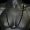 Black Rope Chain Necklace 10MM Thick 30" Inch