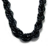 Black Rope Chain Necklace 10MM Thick 30" Inch