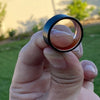 Black Tungsten Carbide Wedding Band Ring Rose Gold Plated Inside 10MM Wide