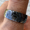 Black Zirconium Sports Car Biker Motorcycle Tire Tread Ring