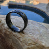 Black Zirconium Sports Car Biker Motorcycle Tire Tread Ring