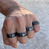 Black Zirconium Sports Car Biker Motorcycle Tire Tread Ring