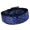 Blue /White Paisley Buckle-Down Belt