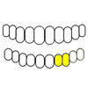 Bottom Left Hand Real 14K Gold Double Side Canine Open Face Caps Custom Grillz