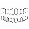 Bottom Right (#27 #28) 925 Sterling Silver Custom Double Caps Full Open Face Diamond Cut