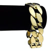 Bracelet Flat Cuban Link Gold Finish 9" 25MM Thick