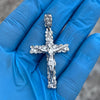 Copy of 925 Sterling Silver Cross Iced Flooded Out CZ Pendant 2" Inch