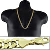 Cuban Curb Chain Gold Finish Necklace 30" x10MM