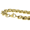 Cuban Link Bracelet Gold Finish over 316L Stainless Steel 14MM 8.5"