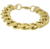 Cuban Link Bracelet Gold Finish over 316L Stainless Steel 14MM 8.5"