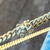 14K Gold Plated over 925 Silver Miami Cuban Link Chain Necklace 5MM 18"-24"