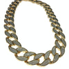 Cuban Link Chain Gold Finish Sandblast Necklace 30" x 18MM Thick