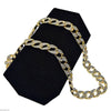 Cuban Link Chain Gold Finish Sandblast Necklace 30" x 18MM Thick