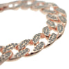 Cuban Link Full Stone Iced Bracelet Rose Gold Finish 8"