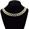 Cuban Link Gold  Finish 18" x 15MM  Choker Chain Necklace