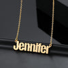 Custom Name Pendant Iced Simple Letters Personalized Cuban Chain Necklace