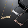 Custom Name Pendant Iced Simple Letters Personalized Cuban Chain Necklace