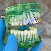 Deeper-Cut Silver Tone Top 8 Eight Teeth Grills