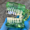 Deeper-Cut Silver Tone Top 8 Eight Teeth Grills