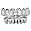 Deeper-Cut Silver ToneTeeth Grillz Set