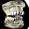 Deeper-Cut Silver ToneTeeth Grillz Set