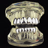 Deeper-Cut Silver ToneTeeth Grillz Set