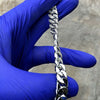 Diamond Dust Diamond Cut Silver Tone Cuban Chain 30" 10MM