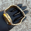 Embossed Dragon Face Men’s Automatic Gold Watch