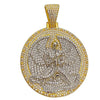 Euphanasia Angel Pendant  Iced Gold Finish over 925 Silver (Gold Trim)