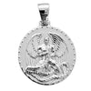 Euphanasia Pendant Medallion Angel Of Death Plain 925 Silver 1.25"