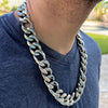 Figaro Link Chain 316L Stainless Steel Necklace 22MM Thick 18"-30"