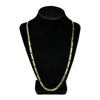 Figaro Link Gold Finish Chain Necklace 24" x 4.6MM