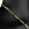 Figaro Link Gold Finish Chain Necklace 24" x 4.6MM