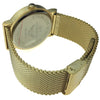 Flat Band Gold Finish Hip Hop Watch