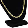 Flat Cuban Link Chain Gold Plated Necklace 4MM 30"