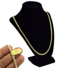 Flat Cuban Link Chain Gold Plated Necklace 4MM 30"