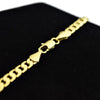 Flat Cuban Link Chain Gold Plated Necklace 4MM 30"